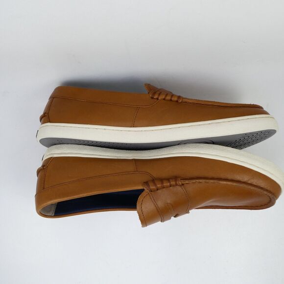 Cole Haan Grand.Os Men\'s US 10.5 Brown Leather Nantucket II Loafers C27789 main image 9